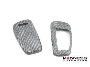 Audi R8 Key Fob Cover - Carbon Fiber - White Candy